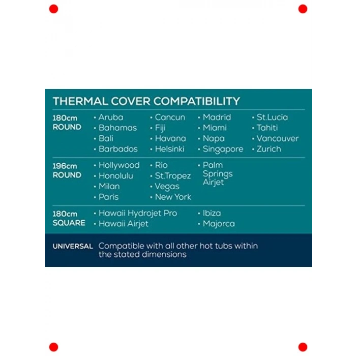 Termal Spa Havuz Örtüsü - 1.80m x 66cm