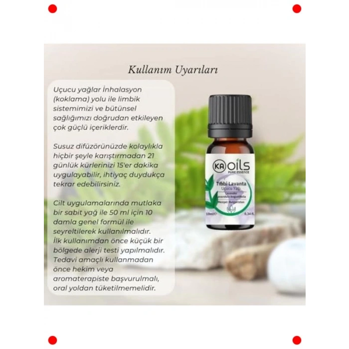 Tıbbi Lavanta Uçucu Yağı 10 ml (Uyku & Stres)