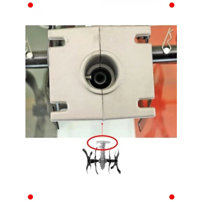 Tırpan Yedek Çapa Aparatı Bıçağı 9 Diş 26 mm Uyumlu