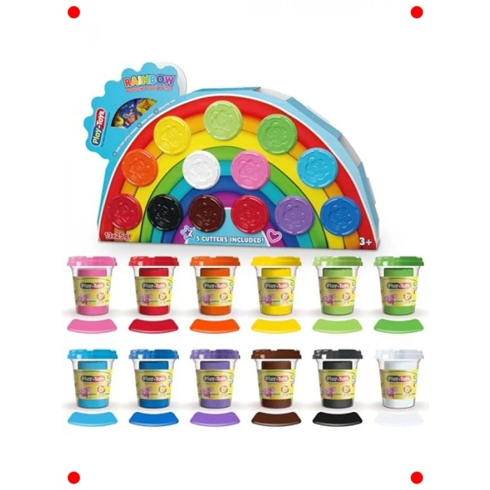 Toksik Olmayan Oyun Hamuru Seti (325gr, Kalıplı)