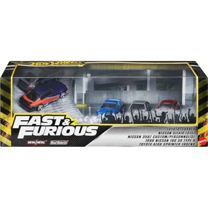 Tokyo Drift Temalı Hot Wheels Araç Seti, 1:64 Ölçekli