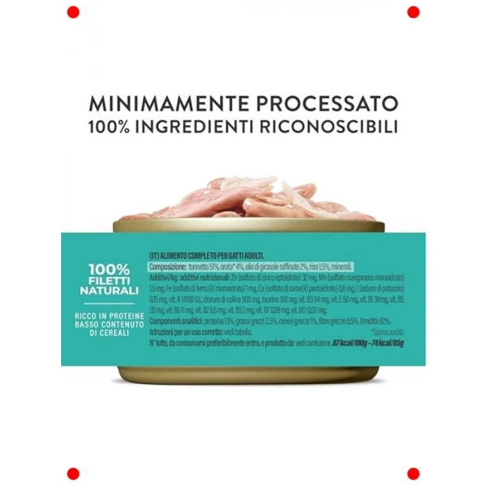 Ton Balığı & Çipuralı Yetişkin Kedi Konservesi 85g