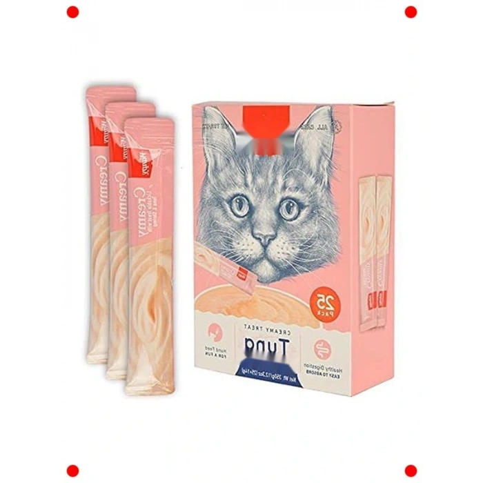 Ton Balığı & Karidesli Sıvı Kedi Ödül Maması - 25x14gr