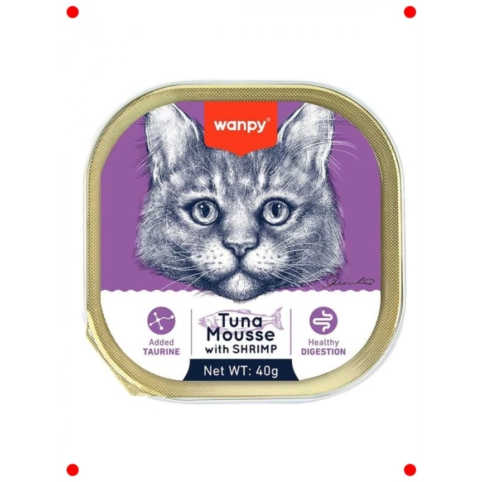 Ton Balıklı Karidesli Pate Kedi Maması (6 x 40 Gr)