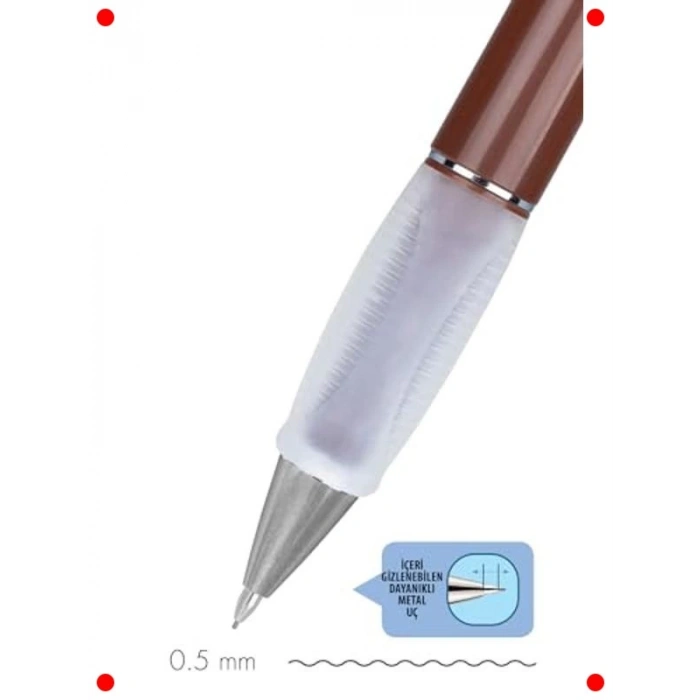 Toprak Kahverengi Mekanik Kurşun Kalem 0.5mm