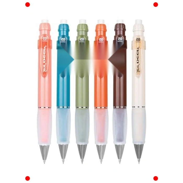 Toprak Tonları Mekanik Kurşun Kalem Seti 0.5 mm (6lı)