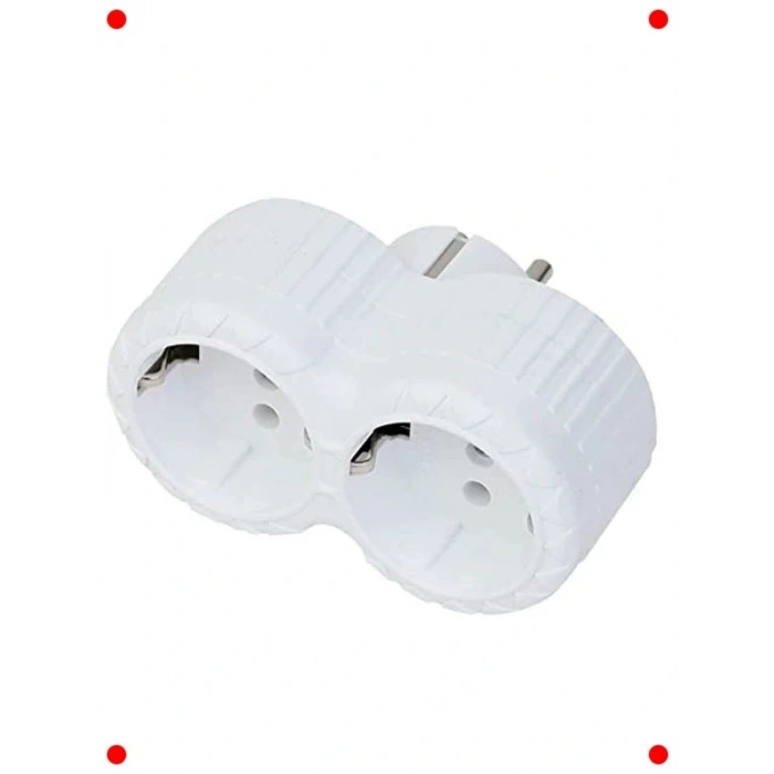 Topraklı İkili Çoklu Grup Priz Adaptörü