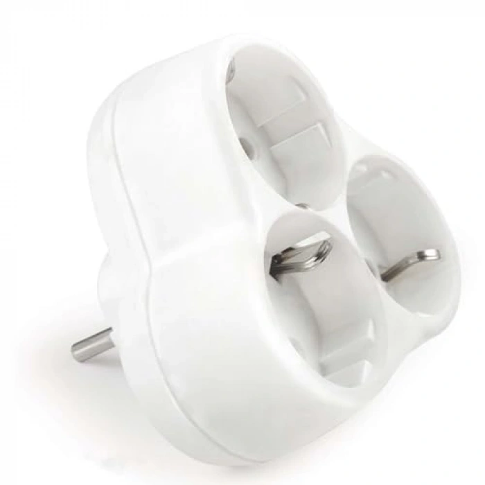 Topraklı Papatya 3lü Grup Priz, Kablosuz Üçgen