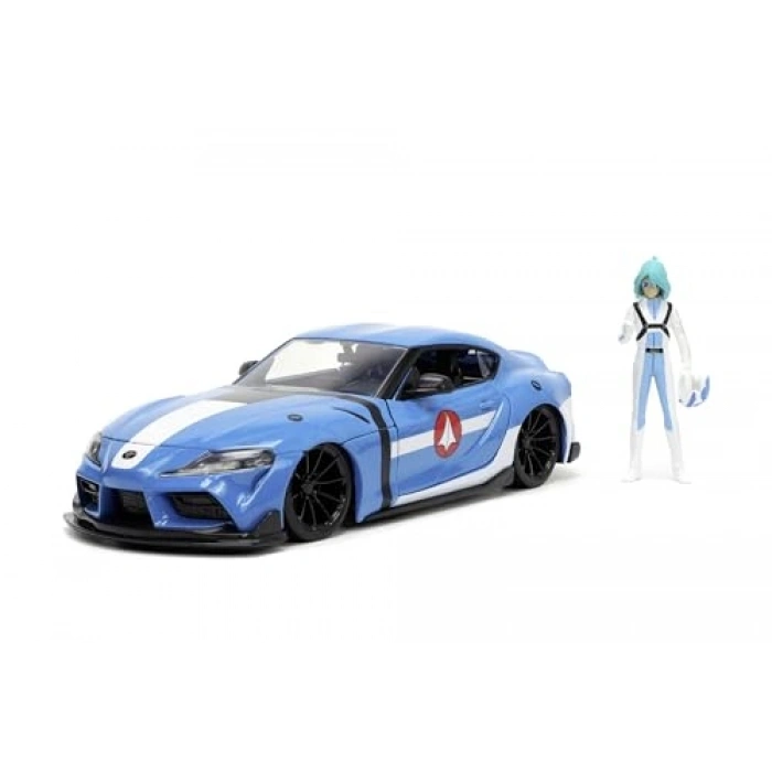 Toyota Supra Metal Die-Cast Model Araç ve Figür Seti