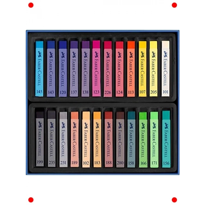 Toz Pastel Boya Seti - Yumuşak, 24 Renk