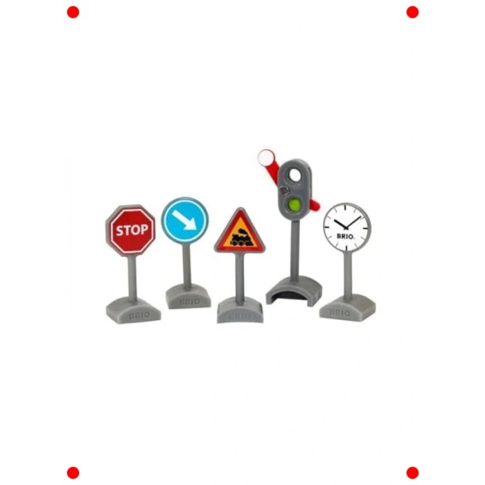 Tren Yolu Trafik İşaretleri Oyuncak Kiti