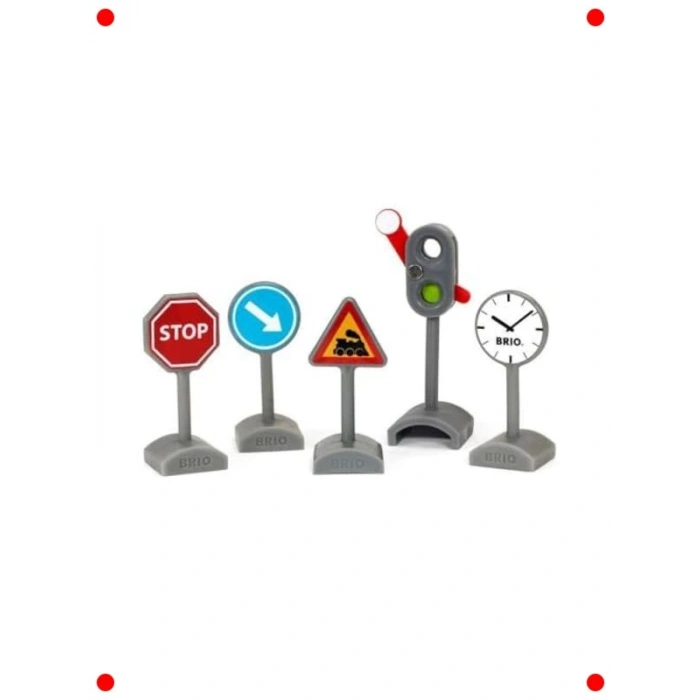 Tren Yolu Trafik İşaretleri Oyuncak Kiti