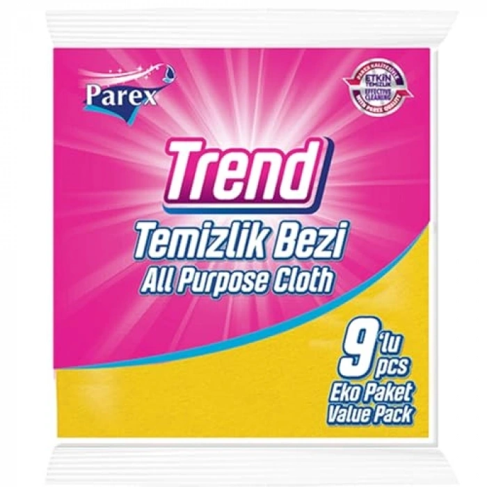 Trend Tezlik Bezi, 9lu Set, Yüksek Temizlik Performansı