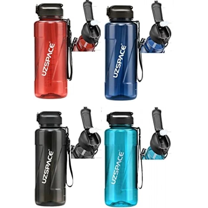 Tritan Malzemeden Üretilen 1500 ml Siyah Su Matarası