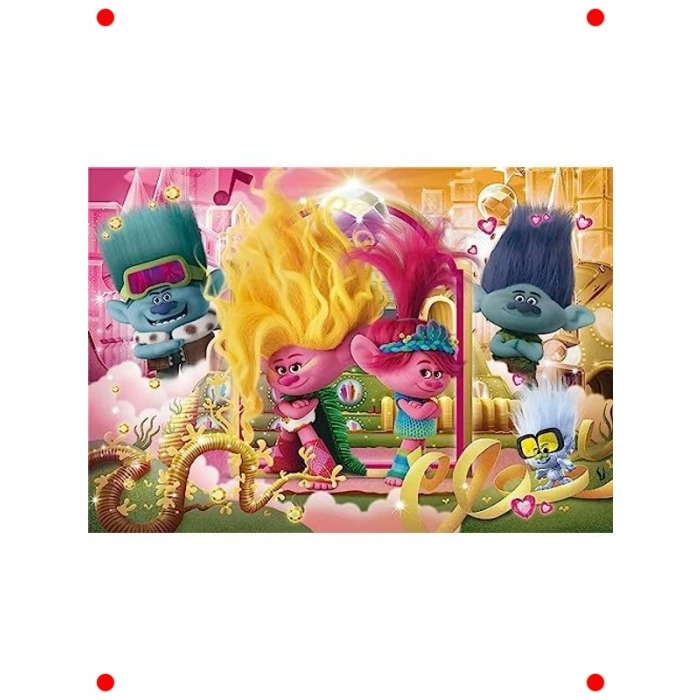 Trolls 3 Süper Renkli 104 Parça Yapboz