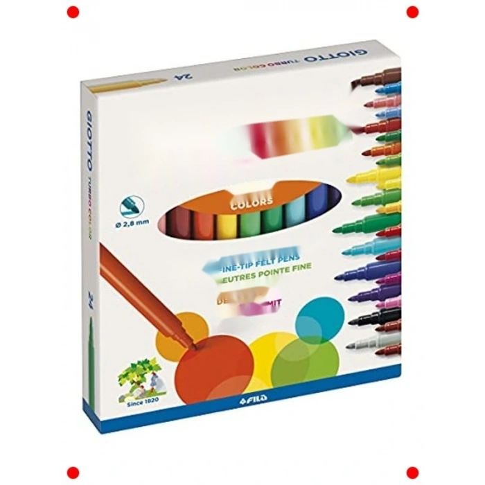 Turbo Renkli Keçeli Kalem Seti (24lü)