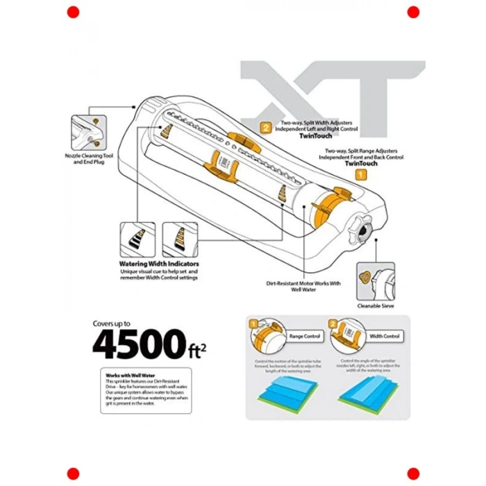 Turbo Salınımlı Geniş Alan Yağmurlama