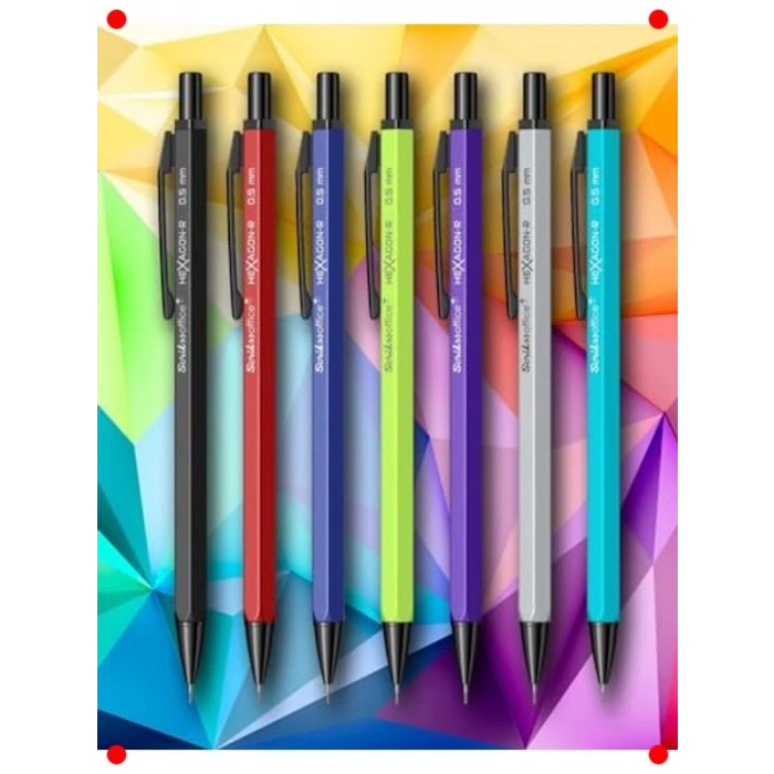 Turkuaz Hexagonal Mekanik Kurşun Kalem 0.7mm