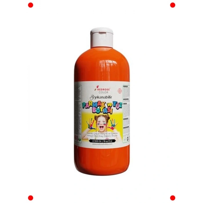 Turuncu Çocuk Parmak Boyası - 500 gr