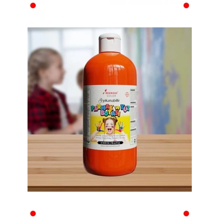 Turuncu Çocuk Parmak Boyası - 500 gr