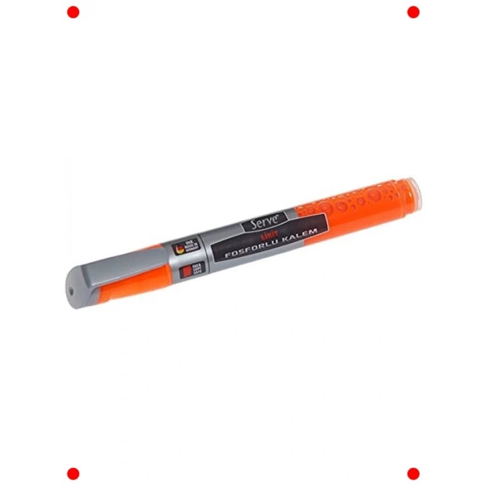 Turuncu Likit Fosforlu Kalem - Canlı Renk