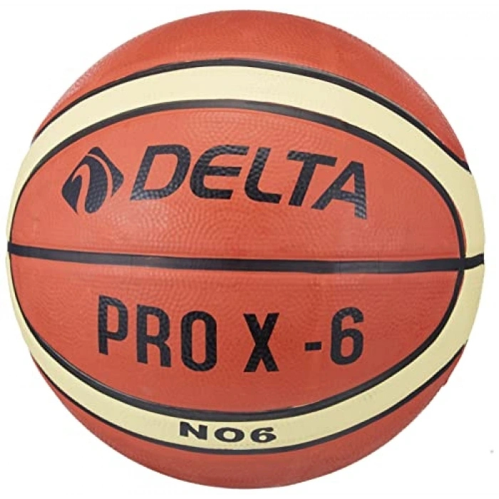 Turuncu Renkli Delta Elite Basketbol Topu, 6 Numara