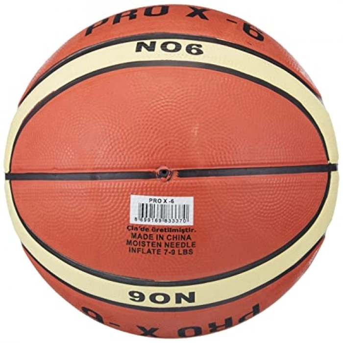 Turuncu Renkli Delta Elite Basketbol Topu, 6 Numara