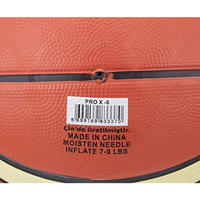 Turuncu Renkli Delta Elite Basketbol Topu, 6 Numara