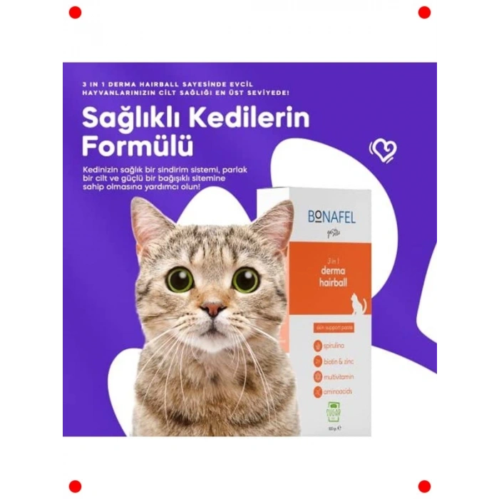 Tüy Yumağı Önleyici Multivitamin Macun Kediler İçin