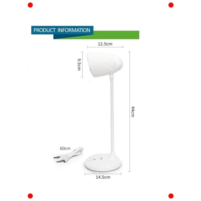 Type-C Şarjlı Katlanabilir LED Okuma ve Masa Lambası