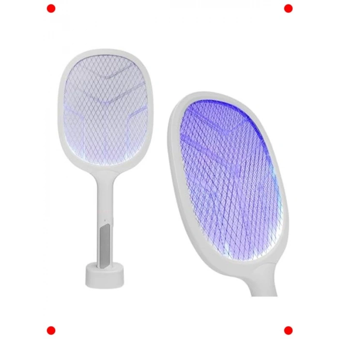 Type-C Şarjlı UV Işıklı Elektrikli Sinek Raketi