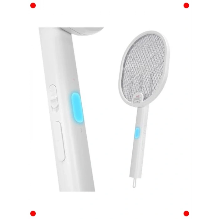 Type-C Şarjlı UV Işıklı Katlanabilir Sinek Raketi