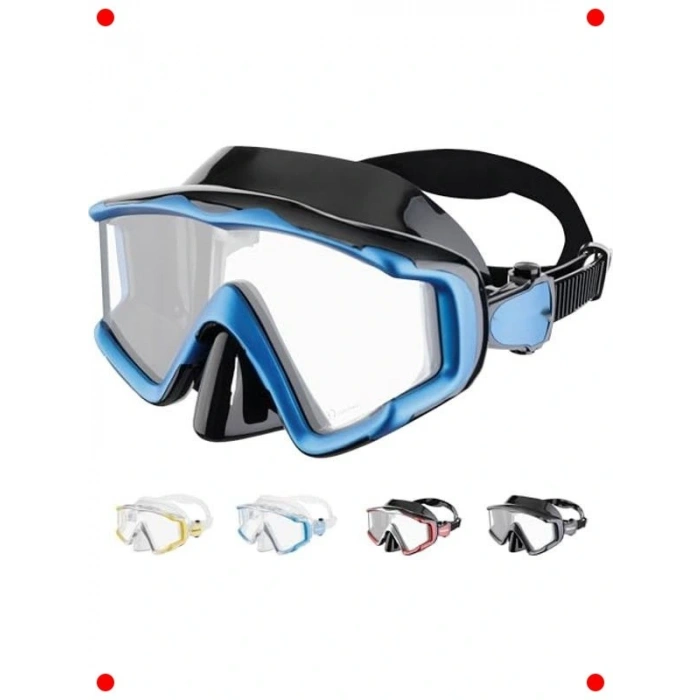 Üç Camlı Dalış Maskesi