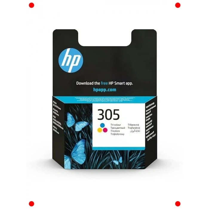 Üç Renkli Yazıcı Mürekkep Kartuşu - Canlı Renkler