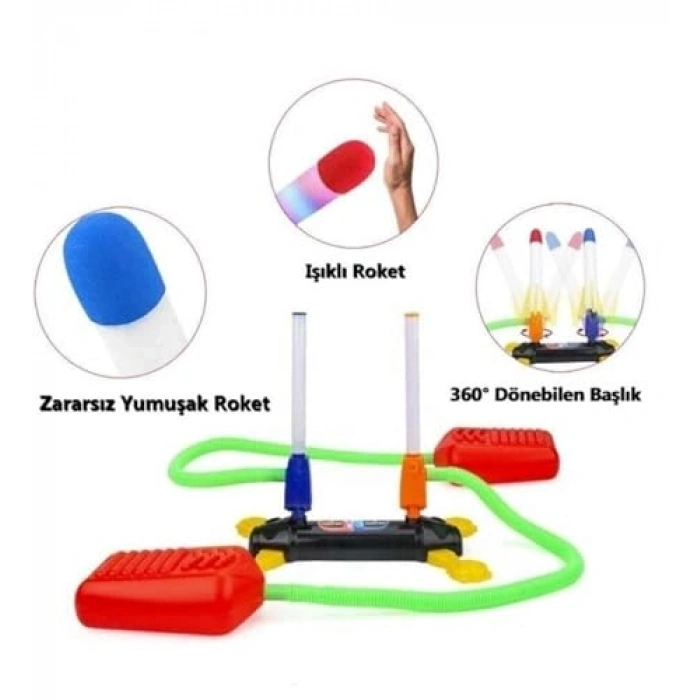 Uçan Roket Seti, Air Rocket Duello 2li Eğlenceli Oyun