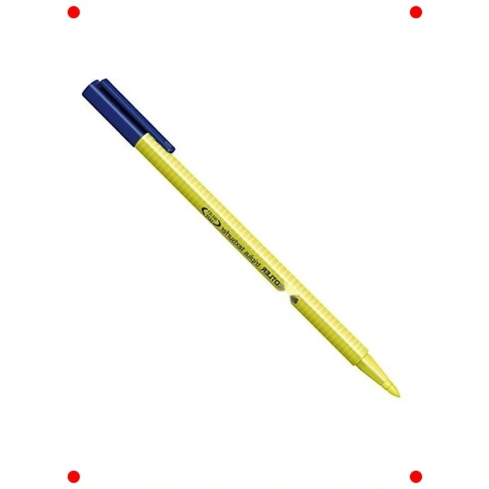 Üçgen Gövdeli Sarı Fosforlu Kalem