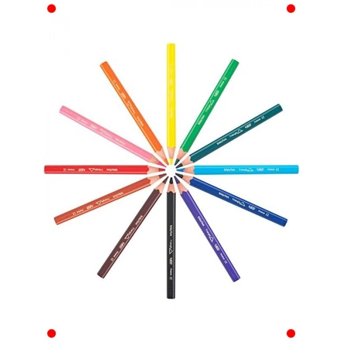 Üçgen Jumbo Boya Kalemi Seti (13lü)