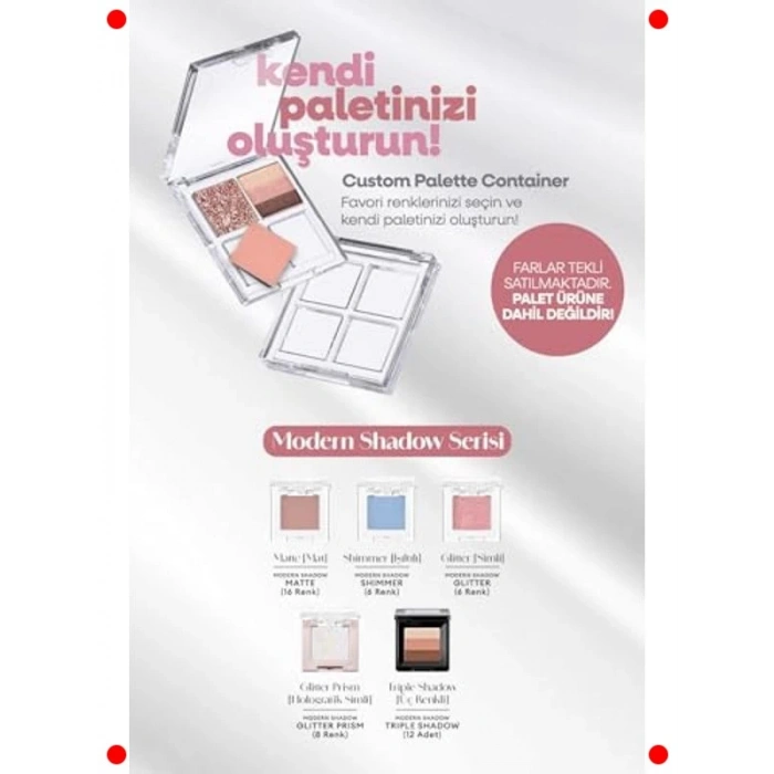 Üçlü Göz Farı Paleti - Marsala Kırmızı Tonları