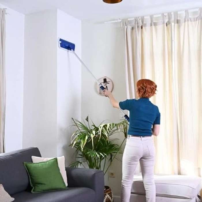 Üçlü Krofiber Mop Seti, Islak-Kuru ve Duvar Temizleme İçin