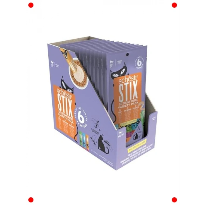 Üçlü Lezzet Krema Kedi Ödülü (Tavuk-Somon-Ördek) 6x15g