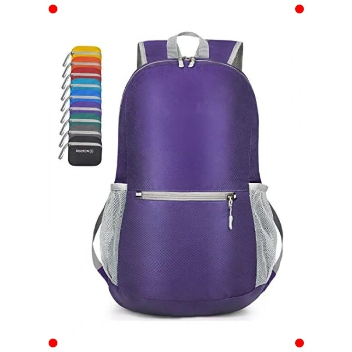 Ultra Hafif Katlanabilir Sırt Çantası - Mor