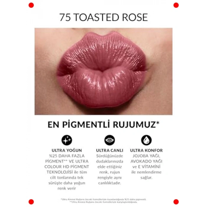 Ultra Kremsi Ruj - Toasted Rose Tonu