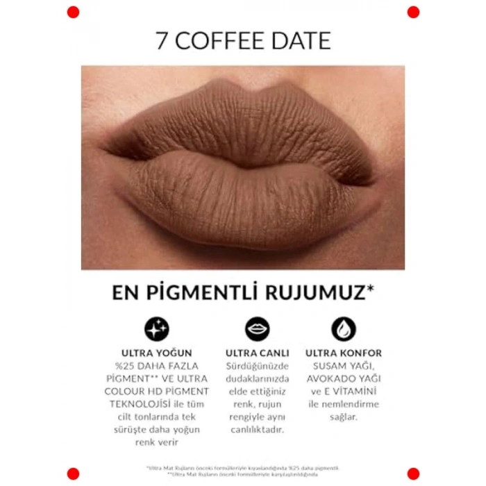 Ultra Mat Ruj - Kahve Tonu