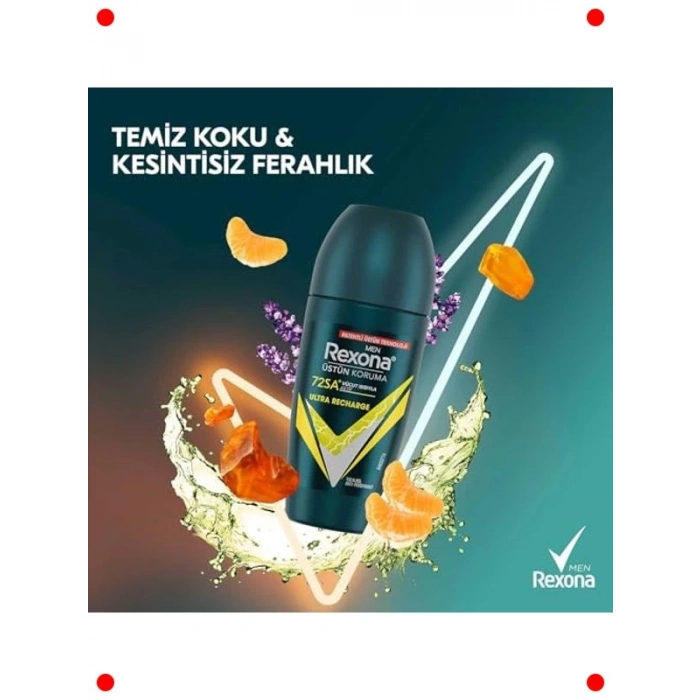 Ultra Şarj Erkek Roll-On Deodorant (50 ml)