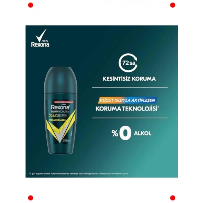 Ultra Şarj Erkek Roll-On Deodorant (50 ml)
