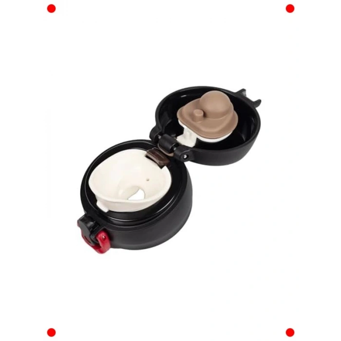 Ultralight 0.60 Lt Termos Kupa | Siyah-Kırmızı