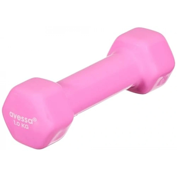 Unisex pembe vinil dambıl, 1 adet, hafif ve kullanışlı