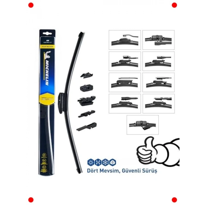 Universal Kavisli Tip Silecek Lastiği 53CM