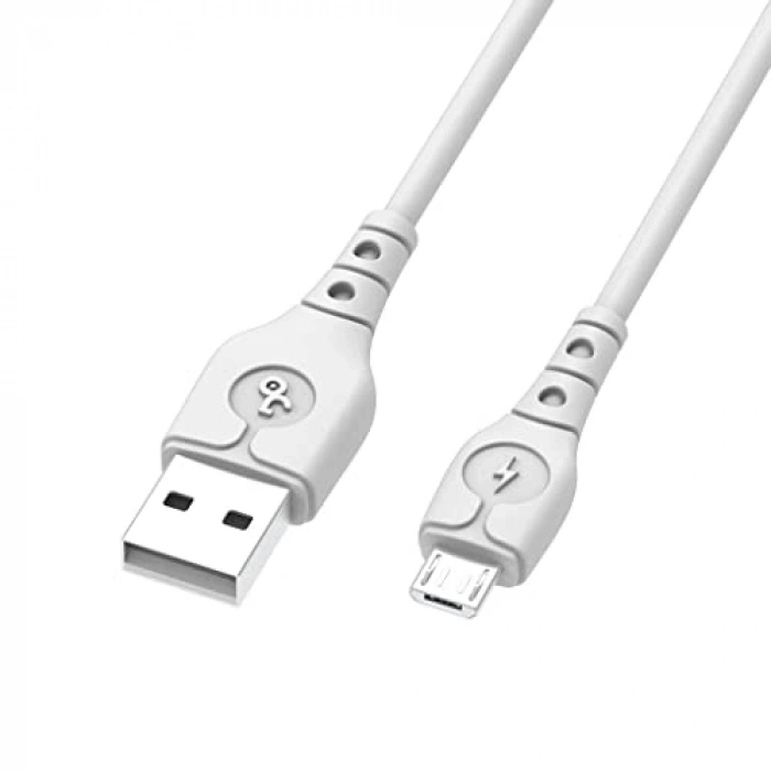 USB Data Kablosu, Beyaz Renk, 1 m Uzunluk