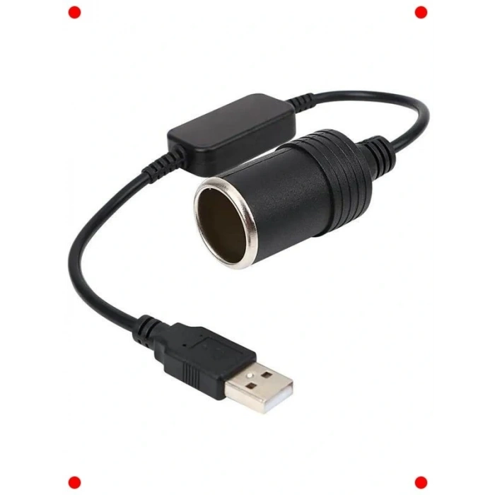 USBden Çakmaklığa Güç Dönüştürücü Adaptör (5V-12V)